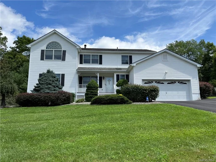 Welcome to this bright and spacious colonial home on a beautifully landscaped property. This well-maintained home features 2 primary bedroom suites with walk-in closets and en-suite baths. Upstairs, there are 2 additional bedrooms and 3 bathrooms. Start your day by enjoying your morning coffee on the front porch while taking in the stunning mountain views. The country kitchen is equipped with stainless steel appliances, ample cabinetry, and a center island. The basement offers a large media room for entertaining and a home gym for your workouts. Outside, the backyard boasts a two-tier deck leading to an above-ground pool, providing the perfect oasis on hot summer days. Make this your home and enjoy relaxation and comfort today.