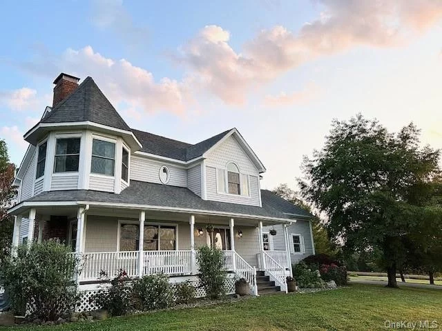 LOCATION, VIEWS AND COMFORT!! Gorgeous Colonial Home on over two acres with breath taking views of the Shawangunk Ridge. Located near wineries, farms, and hiking trails. Kitchen includes Stainless Steel Appliances, granite countertops and tons of cabinet space. Four spacious bedrooms on second floor including master en suite with jacuzzi tub and stand up shower in master bathroom. Home has a beautiful finished walkout basement with a gorgeous full bathroom. Turn key and meticulously kept. Home is being sold As Is only because sellers live out of state and are looking for a quick sale.