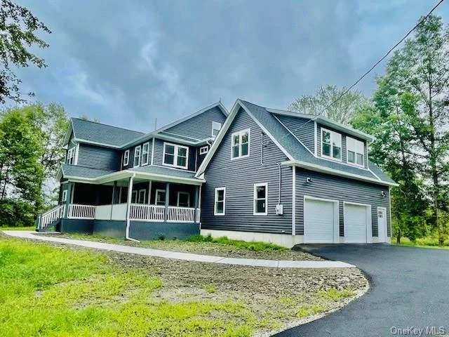 This newly built colonial with over 3000sq ft and its&rsquo; open floor concept is a true trifecta. Be the first to enjoy all the brand-new surfaces in this beauty of a home. It features, a brand-new kitchen, with tall, soft close shaker cabinetry, and a 7&rsquo; x 3&rsquo; ft island with White Quartz countertops. The new 3/4 wide plank white oak hardwood floors expand throughout the entire home and the tall surrounding windows fill the space with natural lighting. The 10ft ceilings hold plenty of flush mount LEDs, leaving no area unseen. Not only will you enjoy warm cozy nights in your living room in front of a fireplace but be able to savor your morning coffee in your 16&rsquo; x 30&rsquo; deck overlooking the serene country setting right in your backyard. Conveniently located on the main floor also sits one of the bedrooms to be used for guests, an in-law suite, or office and adjacent to it, is one of the full bathrooms. The dining room on the opposite side fits a party of 14 comfortably, completing the main floor quarters. Upstairs boasts the primary bedroom with vaulted ceilings, a spacious walk-in closet, and an ensuite bathroom fully tiled. Across the way, you&rsquo;ll find the other two large bedrooms. Down the hall, greets you a colossal bonus room, measuring 25&rsquo; X 30&rsquo; with several storage closets. This massive space is directly above the 2 1/2-car garage that can be used in a variety of ways, such as a gym or family room, office or theater room, you decide! A perfect Laundry area completes the second story. The full-size walk-out basement has 8ft ceilings with a great amount of storage space. Don&rsquo;t miss your opportunity to make this gem and all that it has to offer yours. It includes brand-new mechanicals, brand new gutters, a brand-new roof, brand-new vinyl siding and a brand-new wrap around porch. See it today!