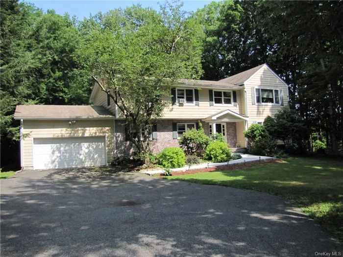 Wonderful Colonial with five Bedrooms and four bathrooms in Somers on 1.03 level acres. Nice setting surrounded by stone walls and greenspace woods, Kitchen with Cherrywood cabinetry and granite countertops and new dishwasher. Living room with wood burning stone fireplace. dining room with wainscoting. Primary master bedroom suite with cathedral ceilings and walk-in closet/dressing area. Princess suite with full bath and walk-in closet. Interior painted Last year. Oak wood floors throughout. Large, expansive deck and yard to entertain family and guests. Convenient to everything.