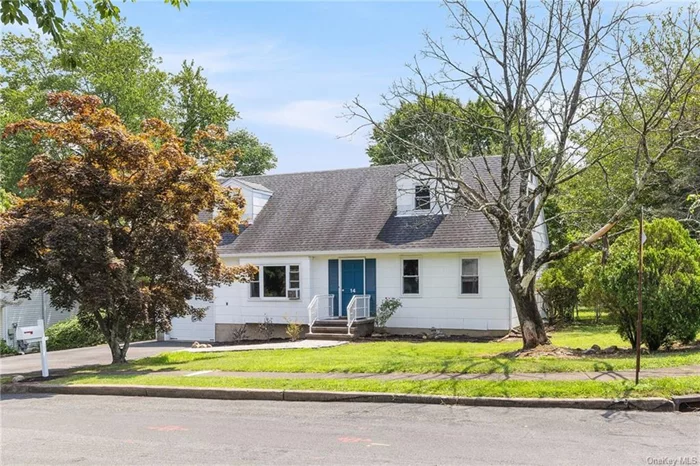 Welcome to this lovely Cape Cod home, perfectly situated on a corner lot on a peaceful cul-de-sac just 35 minutes from Manhattan with easy access to the Palisades Parkway. This home blends classic charm with modern potential, offering the ideal canvas for you to add your finishing touches. Step into this freshly painted home, featuring a first floor primary en suite complete with a private bath and dressing room for ultimate convenience. The kitchen flows seamlessly into the dining room and out to the deck, making it an ideal setup for entertaining. The expansive, fenced in backyard is perfect for activities, barbecue&rsquo;s or simply unwinding in your own outdoor oasis.The large basement offers endless possibilities for additional living space, storage or workshop. Recent upgrades include new roof and gutters (2016), windows, sliding glass door and asphalt driveway(2020), hot water heater (2022) furnace serviced and renovated trex deck (2024)