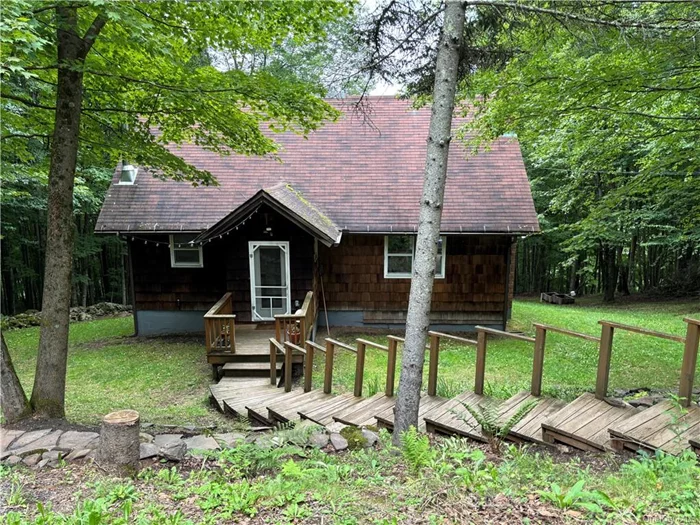 Looking for a long term rental, nature getaway, or perhaps a Catskills test run? Look no further than Denver Valley Chalet, a three bedroom, two bathroom home, available for up to 10 months, from September 1 to July 1, 2025.   This cozy home is located on a quiet, wooded, one acre parcel on a dead end road in the pastoral Denver Valley of Roxbury. The deer and wildlife outnumber the neighbors, but it&rsquo;s hardly remote, the charming village of Roxbury is just 10 minutes away, as is Margaretville, with its full size grocery store, shops, and restaurants. Even better news, it&rsquo;s just 15 minutes from Plattekill and Belleayre Ski mountains, and the wood burning fireplace will warm you up after a day on the slopes.  The first floor features a lofted living space, with the aforementioned wood burning fireplace, open kitchen, and giant cozy couch. This floor has two bedrooms and a full bath. Upstairs, the generous primary suite has a lofted ceiling and its own bathroom.   The great outdoors is what brings most people to the area, so embrace outdoor living on the deck with outdoor furnishing set and grill. Best of all, you can work from the mountains in the home&rsquo;s office cabin up a stone walkway, providing separation for focus and the all important work/life balance.   Fully furnished, this home is totally move-in ready, and with rentals a rare commodity in the area, don&rsquo;t hesitate to jump on this opportunity. Asking $2, 800 per month, tenants pay all utilities.