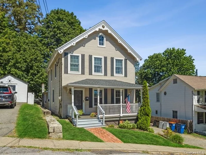 Freshly renovated, light and bright home in the heart of Historic Cold Spring. Located on a quiet residential street, the shops, restaurants, train station and schools are all a short walk away. This spacious, 3 bed and 3.5 bath home features a light-filled floor plan that soaks in the mountain views. The main living level features a living/dining room, kitchen, primary bedroom with two closets, bathroom with skylight, lavatory with skylight and laundry. The second floor features two en-suite bedrooms and a sitting area. Entertain on your deck, in your fully fenced-in yard or front porch. Tenant pays one month security and one month rental fee to landlord. Landlord pays water, monthly oil and electric plans, tenant is responsible for overages. Tenants must fill out an application and submit a Rent Spree application with a $20 fee. Excellent credit, proof of income or funds and references required. Non-smokers only, dogs will be considered on a case by case basis. Landlord will retain use of legal apartment on the lower level with separate entrance in the driveway, along with off-street parking. Renters insurance will also be required. Landlord retains use of lower level apartment and is in residence approximately 4 months per year. 6 or 18 month lease available.