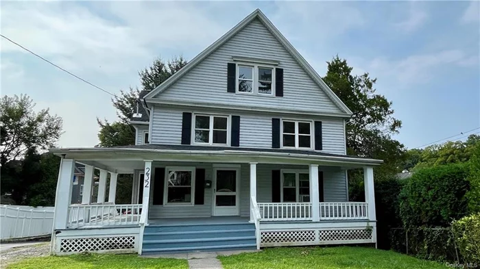 Be the first to live in this newly renovated 3-family home, in the desirable Old Village neighborhood of Pleasantville. Located .5 miles from the center of bustling Pleasantville, with shopping, restaurants/cafes, Metro North train station, and the famed Jacob Burns Film Center. The first floor offers two private entrances, with private use of the front-facing porch. This 960 square foot, one-bedroom apartment is spacious and bright. Enter through the original foyer into the open living/dining room. The kitchen has all new appliances (dishwasher, gas range, refrigerator, and built-in microwave), plentiful cabinets, and marble counters. There is also a back entrance through the kitchen. Continue on to a hall with two closets and the bath, with glass-walled shower and marble tiling. The large bedroom (with walk-in closet) will easily accommodate a king bed, plus furniture. There is a very large, shared backyard. The house is wired for Verizon service, and each unit controls their own heat/cooling via heat pumps. You&rsquo;ll appreciate the new insulation, soundproofing and flooring throughout. A shared laundry is in the basement, and the machines are free to use. And, a bike rack inside the locked basement. This unit even comes with an individual 6 Ft * 7 Ft Storage Unit behind the laundry room. Off-street driveway parking for 2 cars. No pets allowed. Welcome Home!