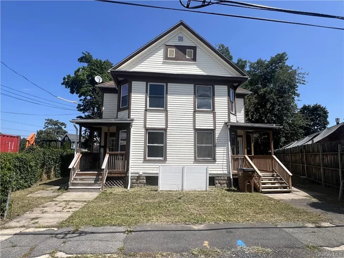 LOCATION LOCATION LOCATION!!! Now available is this 3 Bedroom, 1 Bathroom Townhome style home nestled in the City of Kingston, located in the Kingston School District and surrounded by a variety of community amenities including local eateries/restaurants, shopping centers/boutiques, just off Route 9W/Flatbush Ave which allows for quick access to Interstate 87, and just minutes to the Hudson River Waterfront. The location is just the start, check out the amenities this home has to offer starting with the kitchen with plenty of cabinetry for storage, food pantry, dining room w/ new laminate wood-like flooring throughout, large sunlit living room, three sizeable bedrooms with wall to wall carpeting on the second floor with full bathroom, front and rear porch for outdoor entertainment, and a large rear yard. Street parking is available, pets are considered. Don&rsquo;t delay, call now!!!