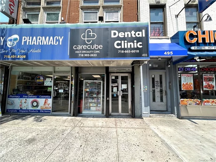 Available now! This 1, 100 sq. ft. fully built-out medical office, previously a dentist&rsquo;s office, offers a rare opportunity in the up-and-coming Mott Haven neighborhood. On the market for the first time in over 30 years, the property is perfect for a Doctor/Dentist Office. Located in the heart of Mott Haven, this space provides exceptional street access, making it easily accessible for both employees and clients. The area&rsquo;s high foot traffic offers maximum exposure, ideal for a medical practice. Conveniently located near mass transit, including the 6 Train at Brook Ave and 138th St-3rd Ave, and close to Lincoln Medical Center, NYC Health + Hospitals/Lincoln, and Hostos Community College, this property is also surrounded by vibrant community amenities, contributing to a dynamic and growing neighborhood. This is a prime location for your practice don&rsquo;t miss this rare opportunity!