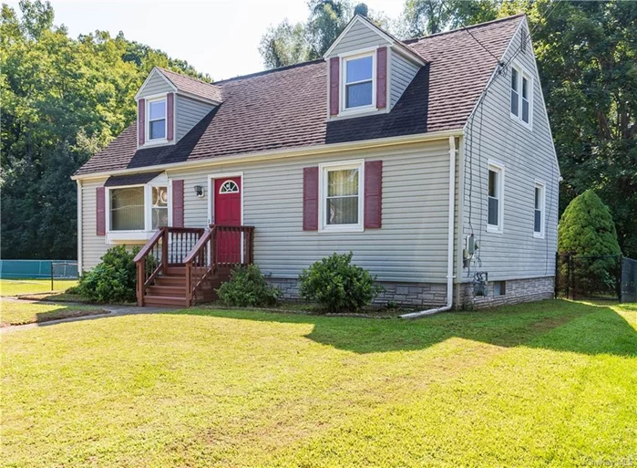 This inviting Cape Cod home features a convenient main-floor layout with two first floor bedrooms, perfect for stair-free living. Third bedroom plus den is located on the second floor. Enjoy cooking in the eat-in kitchen, and relax in the light-filled living room with hardwood floors throughout. The oversized deck is ideal for entertaining friends and family while overlooking a serene view. This inviting Cape Cod home is situated on just under a quarter of an acre, conveniently located near the popular Rondout Creek area. Enjoy easy access to a variety of restaurants, shops, and galleries.