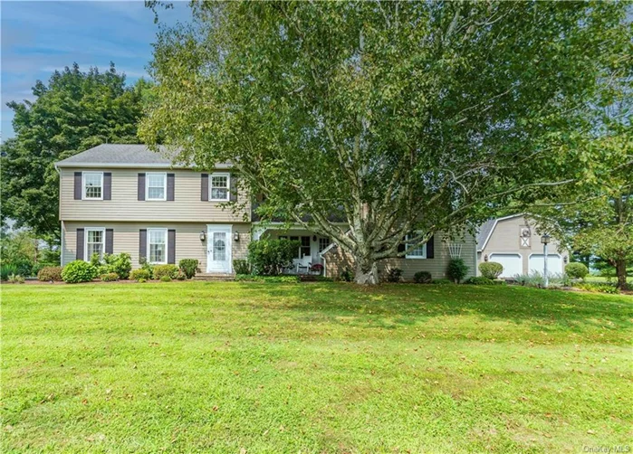 This stunning 2-story traditional style country home w/an additional 2-story 24&rsquo;X24&rsquo; sqft gambrel roof garage on 2 acres w/mature trees.White pines border the perimeter w/390&rsquo; frontage.Quiet & highly desired residential neighborhood is convenient to Main St(Gardiner & New Paltz)& the NYS Thruway.The 1, 959 sqft home has a 500 sqft attached 2 door garage with entry into the den w/fireplace & wood box.Spacious living room bathed in natural light.Louvered doors open to the dining area of the large eat-in gourmet kitchen w/a center island, granite countertops & peg and plank oak floor.The laundry/lavatory has 2 upper cabinets w/the third door the laundry chute.Foyer staircase brings you to a spacious landing w/the laundry chute, 5&rsquo; linen closet, 3 bedrooms and main bathroom.Master suite offers his/hers closets & an ensuite w/ToTo Washlet & walk-in shower.Bedroom 2 has a large double closet.The 3rd room offers the option to be a bedroom with closet or a bright inviting locked office space. Bathrooms are equipped with quality ToTo toilets, custom medicine cabinets, & wood vanities with granite tops.Perfect move-in ready home to enjoy outdoor living, entertaining on the back deck/sitting rocking on the cozy front porch.Watch the season change & be dazzled by the vibrant colors of the Shawangunk Ridge this fall.For the car enthusiast, the extra 2 bays in the separate garage are perfect to indulge your hobby and the upper floor offers a myriad of options.Area has the rail trail, the Walkway Over the Hudson, parks, colleges, breweries, wineries &antiquing.Dine in any of the fine, local restaurants with farm to table or a variety of ethnic menus.