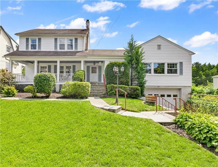 Charming 3-Bedroom / 2 Full Bath Front Porch Colonial Home in White Plains&rsquo; Sought-After Neighborhood. This home offers an extremely spacious layout and ample parking, this property features 2 separate Driveways 1 with a two-car garage plus a second driveway with a one-car detached garage an unusual find in this area! Relax on the charming covered front porch, a perfect spot for morning coffee or enjoying warm summer evenings. Inside a lovely foyer with windows overlooking the backyard, leads to a large and sunlit family room, ideal for both relaxation and entertainment. The cozy living room features a wood-burning fireplace, while the large dining room offers ample space for gatherings and includes French doors that open to a bright sunroom, providing a versatile and serene space for year-round enjoyment. The eat-in kitchen boasts stainless steel appliances, combining style and functionality. Upstairs, you&rsquo;ll find generously sized bedrooms with abundant closet space, including a primary bedroom with two large closets. In addition, there is a walk-up attic which offers easily accessible storage space. The basement has plenty of storage as well, and features a walkout, providing access to a large level backyard for privacy, complete with a stone patio perfect for outdoor entertaining and family gatherings. This home truly offers a blend of comfort and practicality that&rsquo;s not to be missed. Conveniently located with walking distance to shops, town, train and more. Schedule your visit today and experience the best of White Plains living!