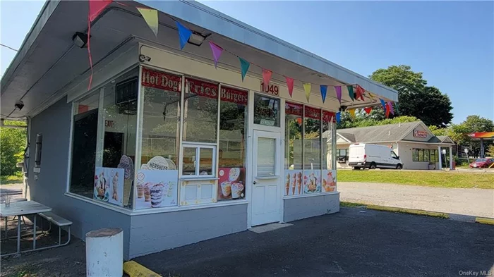 Available September 1, 2024. High traffic location, plenty of parking. Lease includes soft serve ice cream machine, refrigerator, other equipment as well as picnic tables. Snack bar, ice cream, soup stop or empanadas only.  $3, 200/per month, gross lease, tenant pays utilities.