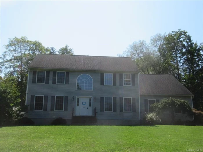 Looking For Privacy? This beautiful 2, 644 square foot 4 bedroom 2.5 bath center hall colonial is located on a secluded 2.5 acre lot. Like to cook? Huge open kitchen with tons of counter space, plenty of cabinets, stainless steel appliances, an island & pantry. Sliding door lead out to deck for entertaining. Formal Living Room & Formal Dining Room with hardwood flooring. Family Room with gas fireplace for those chilly nights. 2nd floor offers a huge primary bedroom with walk-in closets, vaulted ceilings & a primary bath with Jacuzzi tub, Shower & double sinks. There are 3 additional generous sized bedrooms & as a bonus a 2nd floor laundry. Cool off & lounge around on those hot summer days in your in-ground pool area. Full Dry basement with plenty of storage. Oversized 2 car garage. Close to Taconic Parkway & Sought after schools.