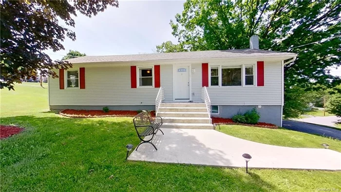 A RECENT RENOVATION! Beautiful 3 Bedroom, 2 Bath Ranch on 1.1 acres located just minutes to Metro North and Route 9 with all the shops and restaurants. This home has an open floor plan. As you enter the Great Room with Hardwood Floors, you will see the newer Kitchen w/white Shaker Cabinets, Quartz Counters, SS Appliances and A Glass Back Splash along with the Dining and Living Areas. All three Bedrooms have Hardwoods and Ceiling Fans and share the new main Bath. The Walk-out Lower Level offers, new Ceramic Tile Floors, a Family Room, Den with French Doors, a Full Bath, Laundry, finished space with Utilities. Exterior updates include Roof, Gutters, Vinyl Siding, Driveway, Walkway, Stairs, Garage Door and Balcony. Interior updates include the Kitchen, 2 new Baths, Raised Panel and Sliding Glass Doors, Recessed Lighting, some Windows, refinished Hardwoods and HVAC. Propane Heat. Municipal Water and Sewer. Entertain on your Balcony and Patio! A must see!