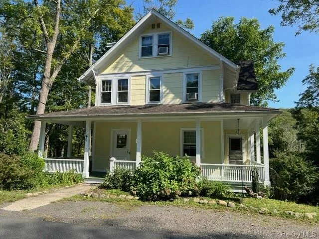 Welcome to your new home! Nestled in scenic Sloatsburg on a quiet street, sits this delightful 1-bedroom, 1-bathroom rental. This rental offers plenty of natural light, featuring a picture window with views of the surrounding forest. Step outside to enjoy a wrap-around porch perfect for sipping your morning coffee or relaxing in the evening. Tenants will have use of yard and will have two, off-street parking spaces. Unit has been freshly painted, wood floors recently sanded and stained, kitchen cabinets sanded and stained. Washer and dryer in unit. Fireplace for aesthetic purposes only.