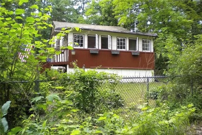 A picturesque cottage framing views of the surrounding forest. The house is on a double lot with plenty of privacy. It has seasonal water (delivered May-October) but has the potential for a well conversion since it is situated on a double lot (an additional 0.23 acres included with the sale). The property is down a gravel road. A short drive to Woodbury Commons, shopping centers, and the Harriman train station. Sold As-Is. Call to schedule a private showing today! Disclosure: The pictures are by the seller and preferred for use.