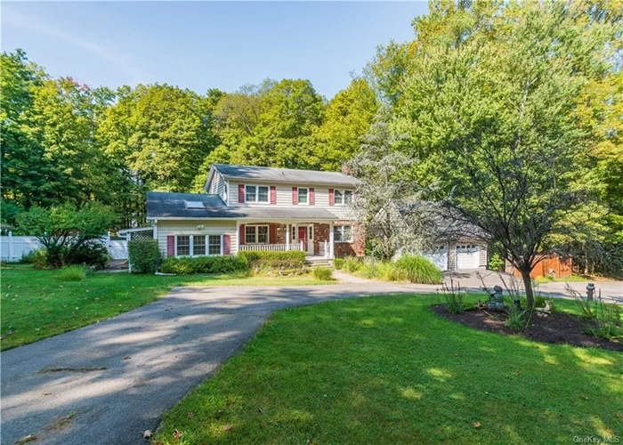 Situated in a charming and private setting is this spacious and picturesque Colonial home in Cornwall New York. Move-in ready is this one-of-a-kind home that features three bedrooms and two and a half baths. The hardwood flooring throughout is designed to impress. The first level consists of the formal living room complete with wood-burning fireplace, formal dining room, half bath and an eat-in kitchen with granite countertops and a center island. As a bonus on this first level is the additional room with elegant French doors which is ideal for a home office or library. Also on this level is a family room for recreation with a coal burning stove. The second level consists of three bedrooms with two full baths. The master bedroom has expansive closet space and a dressing area. The full unfinished basement will surely meet all of your storage needs with endless possibilities. For outdoor leisure, step out to the screened-in back porch which leads to the scenic partially wooded backyard with an eye-catching luxurious outdoor retreat with in-ground pool. The detached two car garage with loft and the convenient circular driveway will accommodate you and your guests. This home is situated in a commuter friendly location within moments to NYC bus/train park-n-ride locations and the highway. Close proximity to Woodbury Common Premium Outlets, fine and casual dining, major shopping malls/plazas and limitless area resorts, parks and area attractions. Love where you live and experience all that the breathtaking Hudson Valley has to offer and explore. Please schedule your showing today. Thank you.