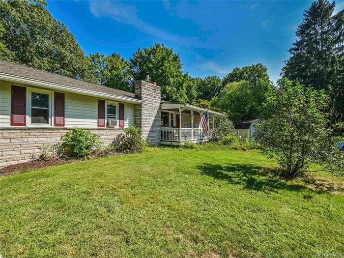 Life is easy in this sweet single level ranch style home. The covered front porch is perfect for relaxing. Inside enjoy the large living room with bay window and fireplace just off the updated kitchen. Entertain friends in the dining room which is open to additional living space. Just off the dining room is a screened in porch for comfortable summer nights. The lower level features full basement with Bilco doors plus a finished room currently used as the owners home office. The backyard is private and large enough for hosting with Illinois mountain as the backdrop The large shed is great for outdoor storage.  This lovely home is located between Routes 9w and 299 making for easy commuting to The NYS Thruway or Metro North.