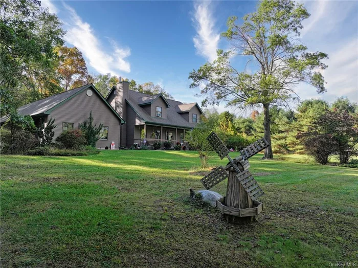 Nestled along serene country roads, this custom Cape offers the perfect blend of comfort and style. With a spacious layout, this home features a generous primary bedroom complete with an en suite bathroom, featuring a relaxing Jacuzzi tub. The main level also boasts two additional bedrooms sharing a convenient Jack and Jill bathroom. Venture to the second level, where you&rsquo;ll find a versatile space ideal for gatherings or work-from-home setups. This floor includes a large family room, a bedroom, an office/den, a full bath, and a dedicated laundry hookups, all accessible through both exterior and interior entrances. Ample storage throughout ensures you have room for everything. Embrace country living while enjoying modern amenities this home is perfect for those seeking tranquility and functionality. Don&rsquo;t miss your chance to make it yours! Located in close proximity to local few wineries, Outdoor activities, Mohonk Mt, Gardiner, New Paltz. Less than 1 hour to the Resorts World Casino ant Kartrite indoor water park.