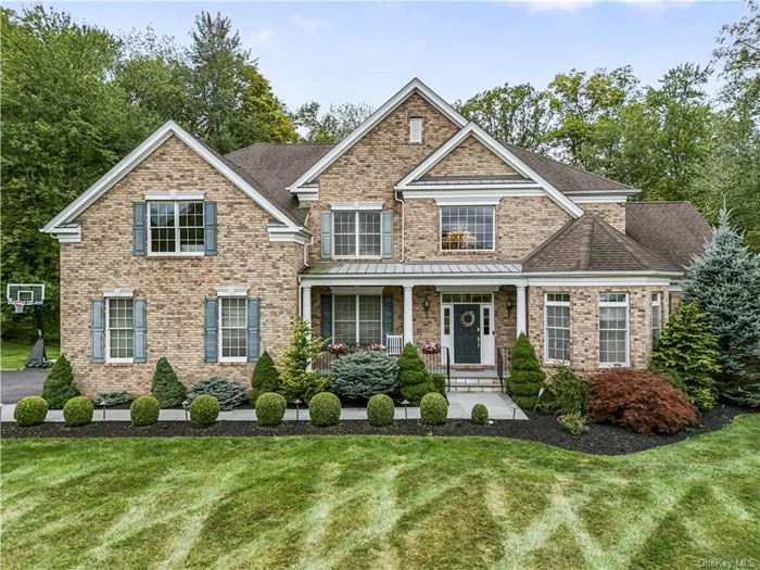 Welcome to 49 Kinsale Court, a stunning 6-bedroom, 4.5-bath estate on over 4 acres in a peaceful cul-de-sac. This 7, 000-plus sq ft home impresses with two-story ceilings that fill the space with natural light, creating a grand, airy ambiance. The finished walkout basement offers additional living and entertainment space, perfect for hosting or relaxing. Ideal for multi-generational living, the first floor features a convenient bedroom suite. Perfect for entertaining, the home boasts a movie theater room and a dedicated exercise space. The gourmet kitchen flows effortlessly into the living and dining areas, ideal for gatherings and everyday living. The garage, with sleek enamel floors, is perfect for car enthusiasts. Experience refined living with ample privacy and room to roam, yet close to everything Wappingers Falls has to offer. Make this exceptional home your own.