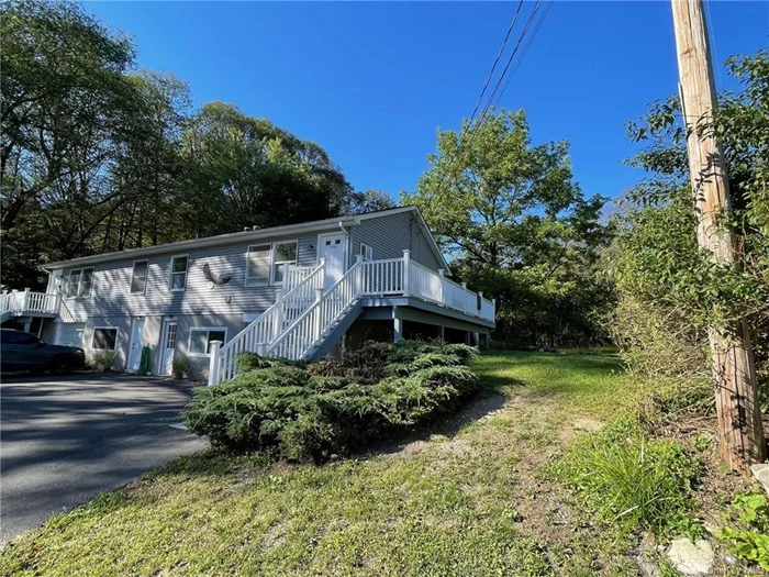 Pine Bush location. Newly renovated 2-bedroom 1 bath apartment featuring new Bathroom, New flooring, freshly painted, new deck with 2 staircases. There is a large room with exterior door to the parking lot that would make a great family room or home office. The garage is under along with the basement storage area, Washer and Dryer hookups and utility area. Landlord requests prospective tenants to supply a credit reports references and proof of income. month&rsquo;s Tenant responsible to pay for Oil Heat, Electric, internet and garbage removal. No pets allowed and no smoking in the home .Tenant responsible to shovel own deck steps. Application can be submitted via rent spree