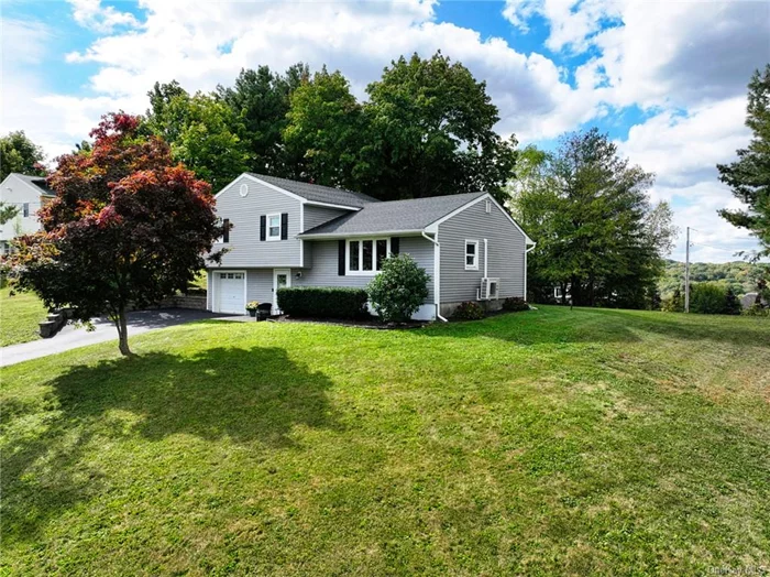 Special split level with breathtaking views located on beautiful corner lot in Marlboro school district is truly one not to be missed! Fully renovated in 2017, inside and out, this house continues to feel fresh and updated! Don&rsquo;t be fooled by square footage this house has plenty of room and feel bigger than noted! Upon entering the first floor you will find a spacious area to utilize for additional living space or a grand oversized foyer.. your choice.... convenience joins the first floor with easy access to garage, utilities and laundry room, and potential space to add a half bath... The second floor only a few steps up is beautifully designed with open floor plan & is perfect for gatherings with recessed lighting, airy living room, bright kitchen crafted with arched ceilings, granite countertops white cabinets, center island and SS appliances. The dining area is ample and provides sliding glass door access to a wonderful deck for seasonal pleasure, shed for storage and wonderful yard space. The beauty of a split design offers privacy with bedrooms on a separate floor, yet only a few steps to manage! The top floor offers 3 bedrooms w/ ample space and a shared lovely spacious bathroom. This is the perfect home to begin home ownership or downsize.. Everything you could need in a sweet pristine property! The sellers have enjoyed and loved their home and have continued the improvements with retaining stone walls, mini splits, new ceiling fans and continued pride of ownership! This adorable home is truly move in condition and beckons to the buyer that is looking for a turnkey home w/ walkable neighborhood, hardwood floors, natural sunlight, spacious yard, great commuter location.. and again those majestic views of the wonderful valley, river and incredible mountains! Located in a beautiful area, this home is central to take advantage of all that the amazing Hudson Valley offers.. wineries, restaurants, farm markets, local casino and more are just a few amenities to enjoy.. Easy commuter access to all Metro north train stations and highways complete the appeal to make this the choice you have been searching for!!