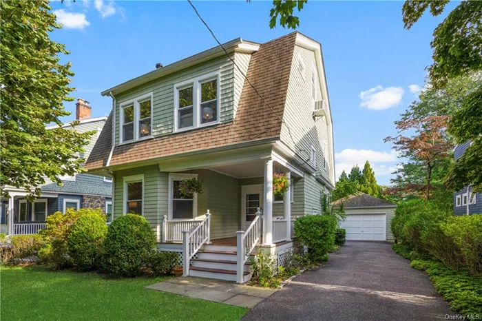 Discover the perfect combination of Village and Manor living on Clark Court, an idyllic tree-lined street celebrated for its charming front porches and convenient access to everything Larchmont has to offer. Welcome home! Step into the heart of the home to an inviting entry hall that leads you to a bright and airy living room with wood-burning fireplace. The adjacent dining room boasts sliding doors connecting to a deck overlooking the private backyard. The kitchen is equipped with stainless steel appliances and includes a handy pantry and powder room for added convenience. On the second floor you&rsquo;ll find a spacious primary bedroom with two walk-in closets that span the length of the room, along with a hall bath and two additional bedrooms-one of which opens to a delightful sleeping porch. Third floor offers another bedroom along with abundant storage space and potential for expansion. A covered front porch and side entrance leading to the detached garage add to the home&rsquo;s charm and functionality. Located just a short stroll from schools, beach clubs, trendy restaurants, chic shops, and the train station where a quick 35-minute ride will take you to NYC this home truly has it all. Don&rsquo;t miss your chance to experience this Larchmont gem!