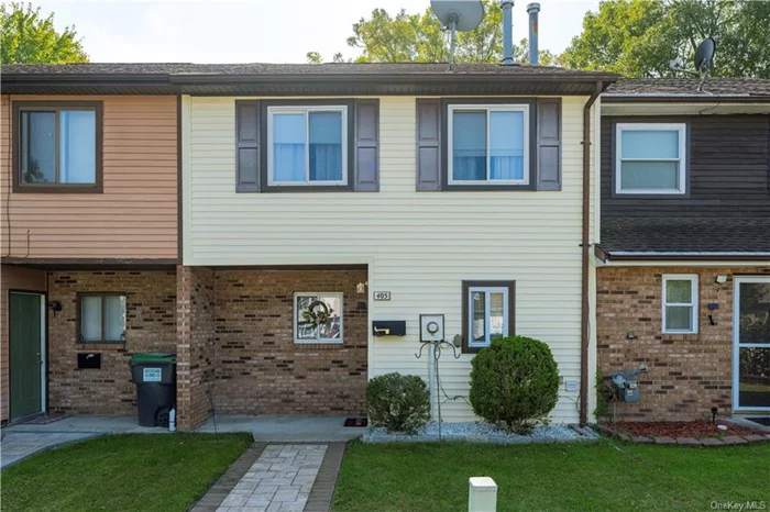 Welcome to this Charming updated three-bedroom, one-and-a-half-bath Townhouse in Country Club Heights in the Town of Montgomery. This home boasts a recently renovated kitchen featuring stunning quartz countertops, offering a modern and sleek aesthetic perfect for cooking and entertaining. Walk into the inviting open-concept living and dining area, designed to create a seamless flow for both everyday living and entertaining. Sliding glass door leads to your cozy private patio that opens to a fenced-in backyard, providing a perfect outdoor space for relaxing, gardening, or hosting guests. The boiler is just two years young ensuring energy efficiency, and the hot water heater (2021). This home blends comfort, modern updates, and privacy, making it the perfect place to call home!