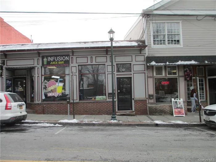 ONE OF THE BEST LOCATIONS IN THE CENTRAL BUSINESS DISTRICT OF THE VILLAGE OF HAVERSTRAW. CLEAN OPEN SPACE READY FOR ALMOST ANY BUSINESS. STORE IS 14 X 90 FEET OR 1, 260 SQ. FT. **LIGHTING / HEATING / CENTRAL AIR CONDITIONING / FLOORING , TWO SMALL PRIVATE ROOMS AND BATHROOM, ALL IN PLACE NOTHING TO DO BUT OPEN UP AND START MAKING MONEY. LOCATED ON NEW MAIN STREET , A FEW STORES AWAY FROM THE CROSSROADS OF BROADWAY AND MAIN STREET. SHORT WALK TO WATERFRONT, BUSS STOPS, LOCAL STORES AND RESTAURANTS.