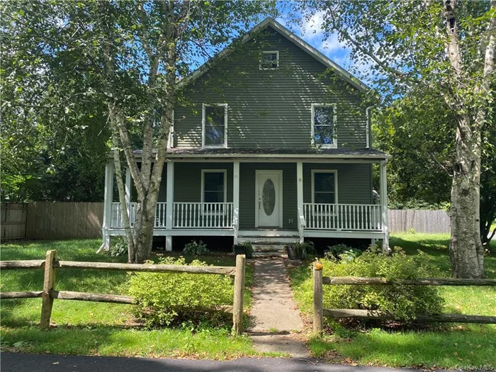 Located in Patterson, this old-school -two story property with a fenced in backyard has many charming features. The front entry is flanked by a wraparound porch. The interior rooms on the first floor offer options for usage. The kitchen with a closeted pantry has an attached laundry room with side entry access. There is a nicely sized bedroom also on this level. The second floor has three very spacious bedrooms with large windows letting in perfect sunlight. The rear yard is completely fenced in on a level lot. This property is conveniently located and is within minutes of the village. If you like charming older homes and have redesign visions, this may be the property for you. Easy to view, call to schedule.