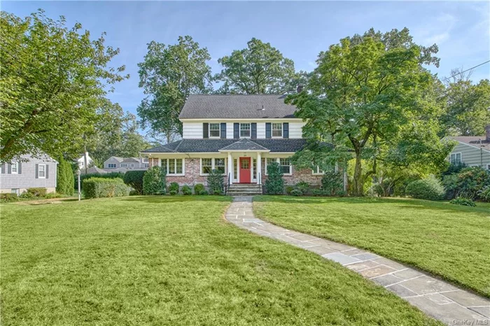 This charming Brick/Clapboard Colonial, located in the idyllic Gedney Farms neighborhood and set on .40 acres, boasts beautiful curb appeal and classic design. With 5 spacious bedrooms and 2.1 bathrooms, the home combines timeless traditional features with great potential for personalization. The welcoming Entryway, front-to-back Living Room, Dining Room, Kitchen with adjoining Breakfast Room, Powder Room, Family Room, and cozy Study offer wonderful living spaces and an opportunity to create your dream home in this desirable neighborhood. IMPROVEMENTS & UPDATES: Burnham Boiler and Hot Water Heater 2016,  Roof 2017, *Solar Panels 2018. Interior freshly painted, and some of the hardwood floors have been refinished. 3 Ductless AC units installed on the first floor with the capacity availability to add a fourth zone.