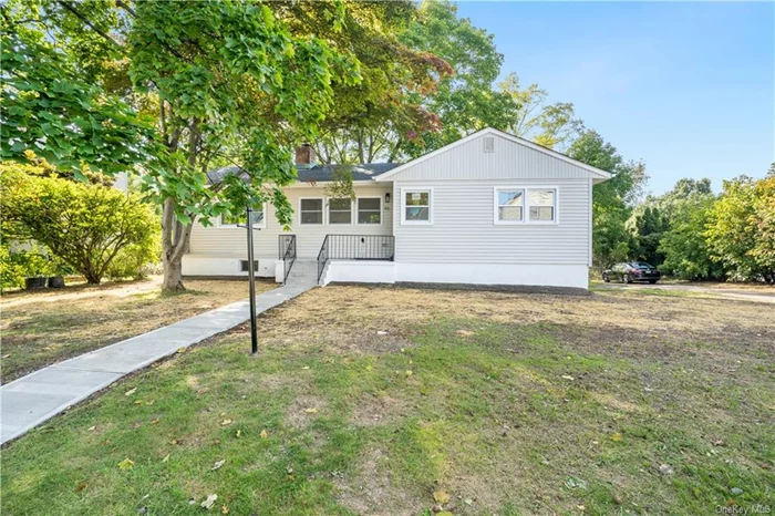 Prepare to be captivated by this beautifully renovated ranch-style home in the Town of Rye. With its modern updates and elegant enhancements, this residence truly stands out. Upon entering, you&rsquo;ll be greeted by a bright living room featuring a cozy fireplace perfect for winter nights. The space flows seamlessly into the dining area and an open kitchen, which boasts brand new LG stainless steel appliances, quartz countertops, and custom cabinetry. On the main level, you&rsquo;ll find a spacious master bedroom with a private full bathroom, along with two additional bedrooms and another full bathroom. The lower level provides utilities, hookups for a washer/dryer and additional storage space. With recessed lighting and hardwood floors throughout, this home exudes warmth and style. The driveway leads to a one-car garage, while the spacious backyard invites you to enjoy outdoor activities. Recent upgrades include a new boiler, electric water heater, a 200-amp service, and a new roof, all installed in 2024. Its prime location ensures easy access to schools, parks, Rye Ridge shopping center, and Interstate 287, making your commute to NYC a breeze. Virtual tour is available.