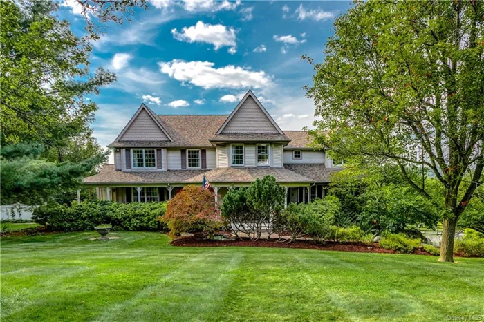 Located in the beautiful Deer Crossing neighborhood of Warwick, NY, this exquisite colonial home is a true gem, offering luxury living with breathtaking mountain views of the Warwick Valley.  Entering into the foyer, you are greeted by a spacious and inviting layout perfect for entertaining. A vaulted ceiling living room with wood burning fireplace and skylights, the formal dining room with wet bar and wine fridge, chef&rsquo;s kitchen with granite countertops, a large island for food preparation, and an eat-in area, as well as a family room. Large windows frame the gorgeous mountain views. Whether you&rsquo;re cooking a family meal or entertaining guests, this space is sure to impress.  The first floor guest suite with a private entrance, full bathroom, full kitchen, and living area offers your guests privacy and all the comforts they need. Upstairs you&rsquo;ll find 4 bedrooms, including the primary bedroom with tray ceilings, ensuite bathroom and walk-in closet.  This home&rsquo;s expansive deck offers breathtaking sunsets and views of the surrounding landscape. The deck overlooks a beautifully designed in-ground pool, vegetable/flower garden, and fruit trees with a fully fenced in backyard, making it the perfect spot for relaxing.  The fully finished, walkout basement serves as the perfect spot for additional entertaining, a game room, and/or storage with direct access to the 3-car attached garage and adjoining mudroom.  This property is more than just a home; it&rsquo;s a retreat that offers peace, privacy, and stunning surroundings.