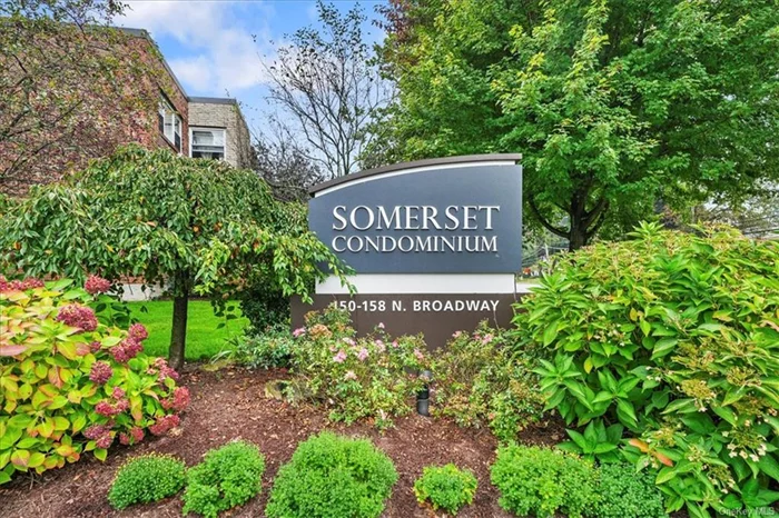 Beautiful Updated Oversized 1 bedroom/1 bath Condo located in Somerset Condominium Complex. Spacious sun-drenched Living Room with a perfect space for a home office/desk. Gorgeous hardwood floors. The large dining area is a great space to host a dinner party. Plenty of closets. This unit features a private balcony just off the updated kitchen and is a perfect place to read a book or enjoy your morning coffee. New windows, air conditioners, recessed lighting, stainless steel appliances and more! Common laundry is conveniently located around the side of the building. One assigned parking space #12. Storage is located in the basement. You will love the open floor plan. Outdoor space with picnic tables & umbrellas to have guests & barbecue. Conveniently located within minutes of all that downtown White Plains has to offer...shopping, restaurants, theater, transportation and major highways. A commuters dream! Only a few blocks to the N. White Plains Train Station. Approx. 38 minutes to NYC.