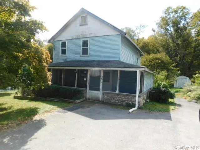 Opportunity abounds in this spacious 2-bedroom 1.5 bath cape. Being sold AS IS by electronic bid only. Property is in the exclusive period (Not open to inventors) and available 8 23 2024 with bids due by 10 3 2024  by 11:59 PM Central Time. Then daily until sold. FHA Case#374-485189. Also is (IE) Insured with Escrow and eligible for FHA 203K financing. To bid on this property, contact your preferred agent who must be registered with HUD BY HAVING A NAID# in order to place the bid. Offering large kitchen, formal dining and spacious living room. Located in the Otisville elementary school district and in the Minisink Valley Middle and High Schools. STOP RENTING AND THROWING MONEY AWAY RENTING AND OWN YOUR OWN HOME! Be part of the American Dream, Home Ownership!