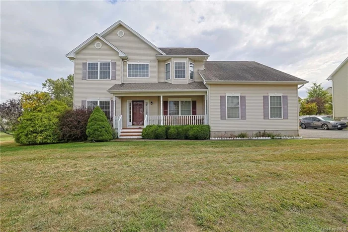 This center hall colonial greets you with high ceilings, an abundance of natural light, & hardwood flooring to enhance elegance. The open kitchen has a center island that blend functionality and charm offering additional space for entertaining, seating and the living room is adorned with a gas fireplace. A den/office, sitting room, formal dining room, walk-in laundry room round out the 1st level. The 2nd level has a generously sized primary bedroom w/ ensuite bath, and spacious walk-in closet. The other three bedrooms are also located on this floor adjacent to the hallway bath. The basement runs the entire length of the home, perfect for storage space. You also have a gorgeous patio, perfect for BBQ&rsquo;s and sitting. In close proximity to Kristi Babcock Memorial Park with playgrounds and activities. The subdivision has sidewalks and walkways. Perfect for riding bikes and walks around the sprawling neighborhood. All this and located in the highly sought after Cornwall School District.