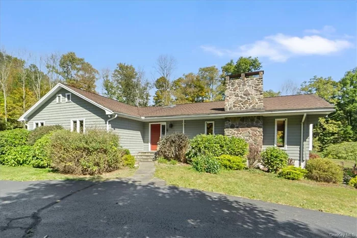 Breathtaking Views & Ultimate Convenience in Margaretville! Embrace stunning mountain, valley, and golf course views from this charming, uniquely designed ranch-style home. A blend of log cabin and contemporary architecture, this home sits on 3.65 acres of gently sloping land, with landscaped fields and a serene setting. Just minutes from Margaretville village, Belleayre Ski Resort, and only 2.5 hours from NYC, it&rsquo;s your ideal country retreat. Step through the rustic front door into a sunlit space with vaulted ceilings, exposed wooden beams, and skylights. The living room, featuring a cozy fireplace, flows into the kitchen and dining area, creating a perfect layout for gatherings. Enjoy peaceful mornings or evening relaxation on the covered porch and bluestone patio, both offering gorgeous views during all seasons. The spacious primary suite includes two walk-in closets, a vintage vanity, and an ensuite with a separate tub, shower, and sink area. Two additional bedrooms, plus a potential office/bedroom, and a second full bath with a skylight complete the home. With ample storage, a large basement, and an oversized two-car garage that can fit 4 cats, this property offers both charm and functionality.