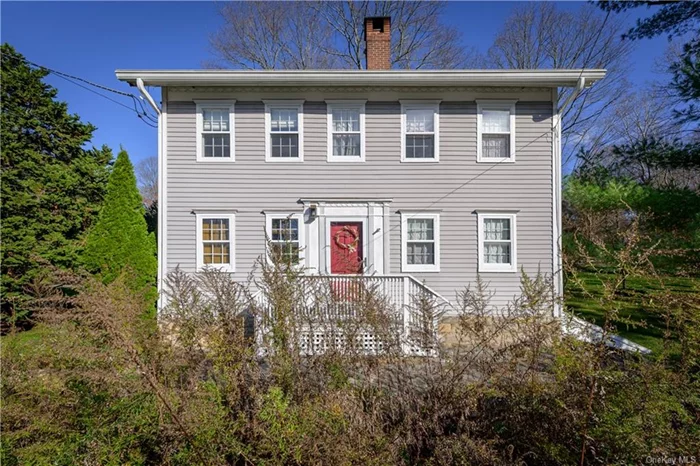 BREATHTAKING 1740 ESTATE - Historic Antique Colonial. Designated Landmark with wide board chestnut and pine floors, vintage millwork and three fireplaces. Front Parlor. Library. Great Room with original cooking fireplace, beehive oven and Dining Area with doors to wraparound terrace. Country Kitchen open to Family Room. Primary Suite. Three additional Bedrooms. Surrounded by over two incredible acres with ancient Sugar Maples, Apple and Weeping Cherry, specimen shrubs, berry garden, Heirloom Peonies, tiered lawns and raised flower gardens. Pool with spa. Two Barns.