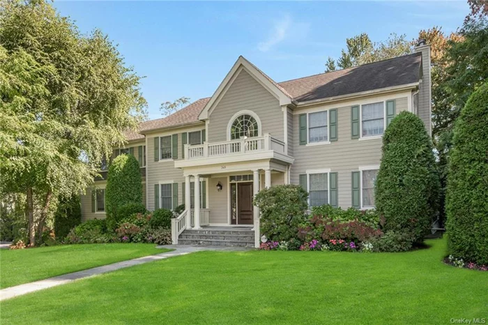 Built in 2007, this pristine 6 bedroom, 4.5 bath, 4, 400sf Colonial shows just like in new condition. Beautifully set on 1/2 acre in New Rochelle&rsquo;s estate area across the street from Wykagyl Country Club. Features include a two-story entry foyer, and an open airy layout. The crown moldings and wainscoting show attention to detail. Prepare meals in the deluxe kitchen with granite center island, double ovens, and double dishwashers with breakfast area. The family room with fireplace off the kitchen if perfect for entertaining. The garage has a lift for a 3rd car! Walk to all!