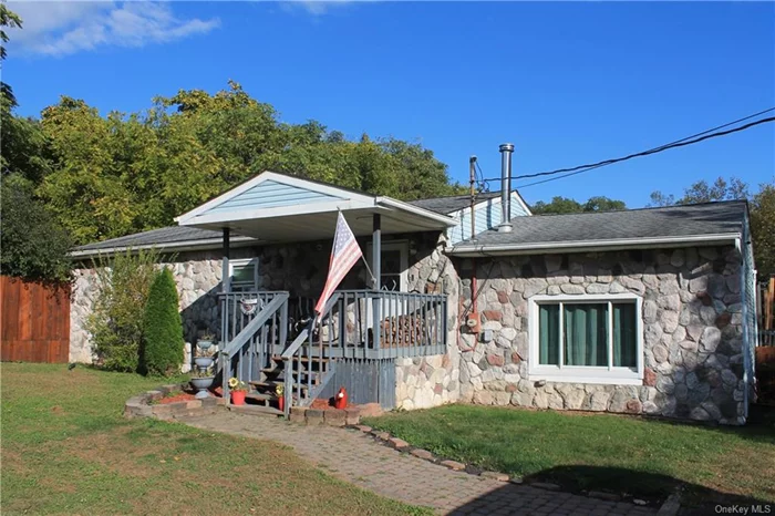 Lovely ranch style home on almost an acre of property. This wonderful home has sunken living room with large windows bringing in lots of light, woodstove for those cozy winter evenings!  Spacious, room for everything. Over size kitchen with newer stainless steel appliances plus very large walk in pantry is off the living room and small office tucked in with access to deck. Bathroom and 3 bedrooms complete the main floor. Walkout lower level has spacious family room, 1/2 bath and laundry room, with access to a patio! Home is on almost an acre of land, level open space, room for everything! Even large shed with electric opening, all kinds of possibilities! Close to everything, minutes to highway with fabulous Valley Central Schools. Great home just waiting for you! Call today!