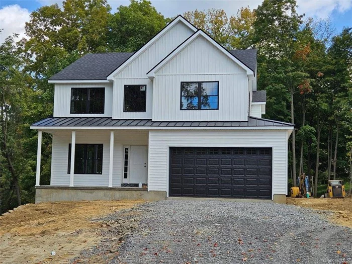 2024 BRAND NEW COLONIAL built by local, highly reputable builder in an ABSOLUTE PRIME LOCATION! Conveniently close to everything you need (shops, restaurants, big box stores, schools, parks, doctors, etc.) and commuter friendly - less than 2 miles to Woodbury Commons Premium Outlets, NYS thruway exchange and Rt 6. Merely fifteen minutes to Bear Mountain Bridge and under 50 miles to NYC. What more can you ask for! Set back on nearly half acre of flat, usable property, the paved driveway leads to a spacious 2-car garage feat. high ceilings. The lovely front porch leads inside to a 2-story foyer, a beautiful staircase, 9 ft ceilings, oversized tilt & clean windows, hardwood floors, private office/den, coat closet, powder room, dining area, large open living room with gas fireplace, a modern eat-in-kitchen w/pantry, large center island (w/seating for 4) and direct access to rear deck (12x16). This home&rsquo;s open floor plan and seamless flow from DR to LR to kitchen to rear deck is perfect for everyday living and entertaining. The 2nd floor offers 4 bedrooms, 2 full bathrooms and a convenient 2nd floor laundry room. The incredible primary suite boasts cathedral ceilings, a walk-in closet and private ensuite (feat. double vanity, shower and soaking tub). This home has all of the latest mechanics, including forced air heating, central air cooling, efficient 2 zones (one per floor) and an on-demand tankless water heater. Large unfinished WALK-OUT basement offers tons of storage and future living space if needed. As an added bonus, this brand-new home offers full municipal services (sewage, natural gas and water). With anticipated completion date quickly approaching, Builder immediately seeking serious Buyer to assist in selecting all interior colors including: paint, floor stain, kitchen/bathroom tile, kitchen cabinets, vanities, countertops, etc. Neighboring house is also for sale so now would be the perfect time to choose your neighbor! Call today for your private tour.