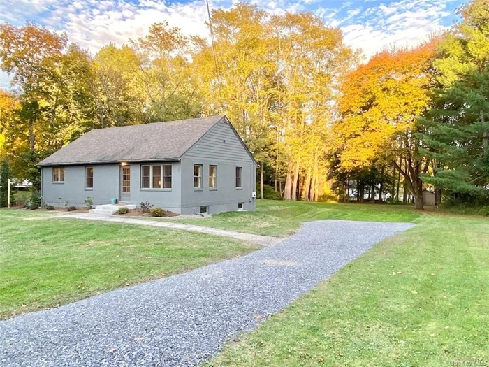 Beautifully updated modern ranch house for rent near town center of Pine Plains, set back on quiet side street, within walking distance to Peck&rsquo;s Market and Stissing Lake Park . The interior is bright and open with refinished solid oak floors throughout, brand new shaker/quartz/stainless kitchen, white subway tile bathroom w/ Kohler cast iron tub, high-performance windows and doors and state of the art HVAC. Each of the 2 bedrooms are located in the rear corners of the house with 2 windows each and a good amount of closet space. Washer and dryer are included and located in the unfinished walk-out basement level. Expansive yard with enchanting large patio off kitchen for al fresco dining. The house is in immaculate condition with crisp and current style, this is not your typical house rental offering. No smoking. No services or utilities are included. Strong income, credit and references required.