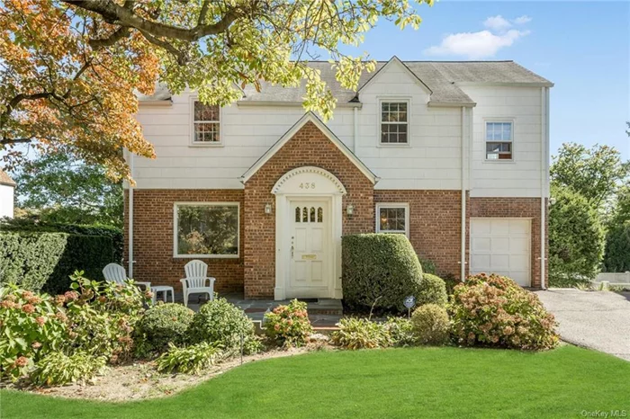 Welcome to 438 California Road, Bronxville, NY. This beautifully maintained 3-bedroom, 2.5-bath Colonial offers a perfect balance of comfort and style. The expanded, fully renovated kitchen provides ample space for meal preparation and entertaining with a formal dining room for dinner parties. The large living room anchors the 1st floor with a wood burning fireplace and access to the large deck, ideal for outdoor dining and relaxation. Upstairs find a spacious primary bedroom, en-suite bath & 2 large closets. The adjacent sunlit office/sunroom offers a versatile space for work or leisure. Two additional bdrms & the hall bath complete the second floor. Features: basement with access to the yard, 1-car garage, abundant natural light throughout & generous storage space. Enjoy the convenience of a prime location, excellent schools & with its thoughtful updates, this property is a wonderful opportunity for prospective homeowners. Access to Lake Isle Country Club which offers pool, tennis and golf.