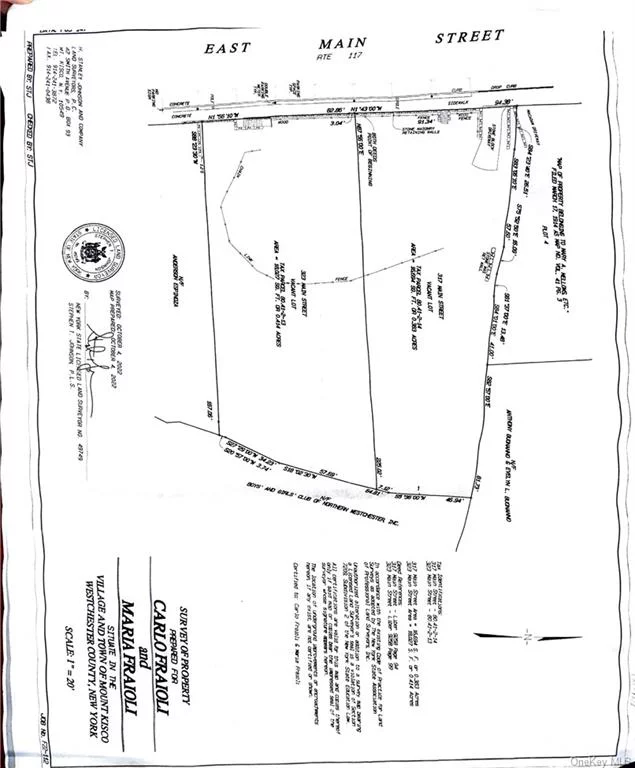 Prime Commercial Land Opportunity in Mount Kisco Location: 317-323 East Main Street, Mount Kisco, NY Lot Size: 87x207 ft. & 91x232 ft. Zoning: OD (Office District) A unique opportunity to secure premium commercial land in the heart of Mount Kisco. This expansive property offers two sizable parcels, ideal for a variety of commercial uses under Office District zoning. Boasting generous dimensions and strategic positioning along East Main Street, this property is perfect for investors or developers looking to maximize potential in a high-traffic, highly visible area. With proximity to local amenities and easy access to major thoroughfares, this location promises high footfall and excellent growth prospects. Don&rsquo;t miss out on this prime real estate opportunity!