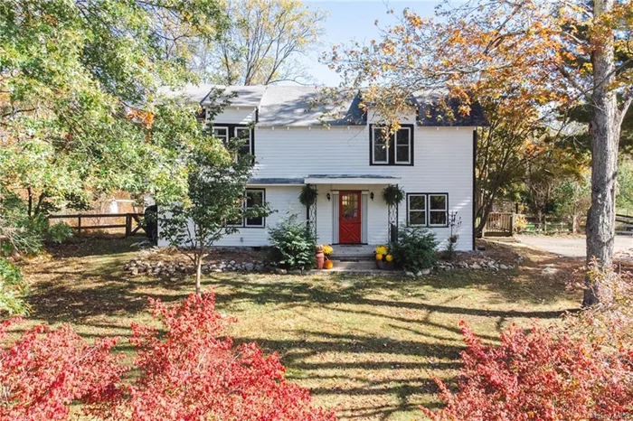 Step back in time with this charming 1820s farmhouse, blending vintage appeal with modern convenience, just an hour from NYC. Nestled in the rolling countryside of Pine Bush, this historic gem offers character at every turn. Original hardwood floors, exposed beams, and period details transport you to a simpler era, while thoughtful updates throughout make this home perfect for today&rsquo;s lifestyle. Enter through the classic red front door to the foyer. The spacious living areas include a sunlit parlor, perfect for morning coffee or afternoon reading, and a large dining room ready for gatherings. Warm up next to the living room&rsquo;s woodstove, adding ambiance for cozy evenings in. The country kitchen boasts updated appliances while maintaining its rustic charm, and a cozy mudroom with first floor laundry is just off the kitchen with a door out to the driveway - very convenient for your produce hauls from the surrounding farms. The renovated bathroom combines old-world charm with modern finishes. Upstairs, generously sized bedrooms overlook the serene landscape, providing a peaceful retreat at the end of the day. Step outside to enjoy the fenced backyard, offering space for gardening, outdoor entertaining, or simply relaxing under the shade of mature trees. Located in the heart of Pine Bush, you&rsquo;re just minutes from local favorites like the Fair Oak Drive-In Theater, Wallkill Golf Club, One with Land restaurant, Cup and Saucer Diner, the eclectic Pine Bush Tap House, Magnanini Winery and Christopher Jacob&rsquo;s Winery, scenic hikes at Sam&rsquo;s Point Preserve and Roosa Gap State Forest, and climbing at the Gunks. With the Shawangunk Ridge in your backyard and the city just a short drive away, this farmhouse offers the best of both worlds.