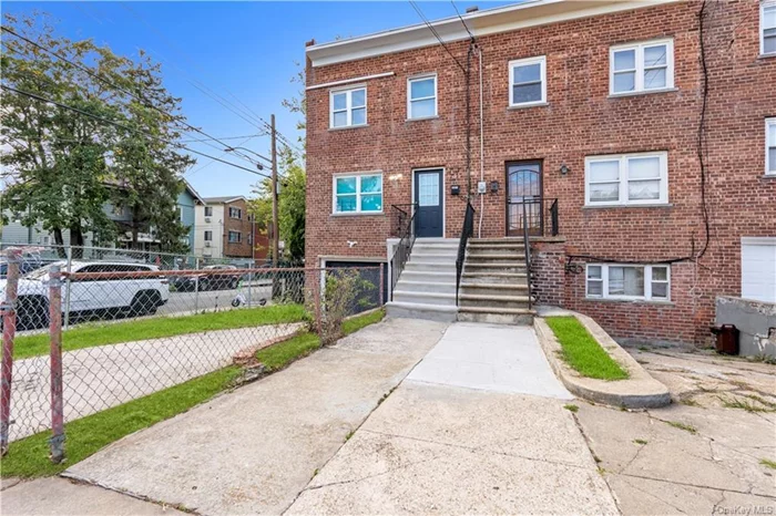 This charming all-brick home, located in The Bronx, offers a unique layout with a 3-bedroom, 1.5-bathroom main residence Duplex above a 1-bedroom, 1-bathroom rental unit on the first floor. This versatile setup provides great potential for a variety of living arrangements, including rental income. The property boasts a corner Semi Detached lot, providing extra privacy and space, including a backyard ideal for outdoor activities or relaxation. Additionally, there is a car garage, a sought-after feature in this neighborhood. Inside, you&rsquo;ll find ample living space spread across 1, 700 square feet, perfect for families or those seeking extra room. The house has been newly updated, offering a fresh and modern feel. Convenience is key, with a bus stop just a 3-minute walk away, making commuting easy and accessible. Whether you&rsquo;re an investor or looking for a comfortable family home, this property provides a wonderful opportunity to own a home in The Bronx with excellent potential.