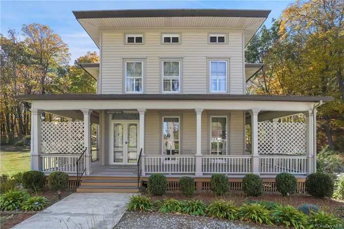 Hickory Bend. First time offered! Impressive Italianate Victorian circa 1900. Original builder&rsquo;s floorplan and lovingly maintained for five generations. Wrap around Porch to original Side Hall Entrance. Beautifully scaled main rooms with high ceilings. Fabulous period details throughout including wide plank floors, plaster walls and detailed moldings. Sun-filled Living Room with pocket doors to Family Room. Formal Dining Room. Spacious Country Kitchen. Second Floor with Three Bedrooms, Office and Sitting Room. Lower level with original Summer Kitchen with cooking hearth. Conveniently located two acres with gently rolling lawns, age-old trees and gorgeous flowering perennials. Detached Three-Car Garage. Part of the area&rsquo;s rich past.