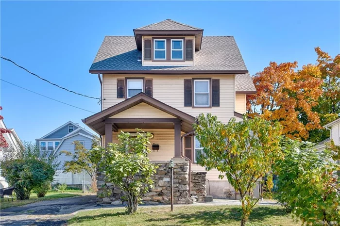 Located in a quiet neighborhood in Rye Brook, this charming 3 BR, 1.1 Bath two-story Colonial is the perfect canvas to create your dream home! First floor boasts a spacious living room, study/home office/dining room and laundry area, anchored by EIK with access to expansive backyard & patio - great for entertaining! The second floor features three brilliantly sunlit bedrooms and full hall bath. Closets throughout. Additional 200 sq ft of unfinished attic space on third floor not included in sq footage. Large shed adorns backyard. Conveniently located minutes from Rye Ridge Shopping Center and bustling downtown Port Chester area - no shortage of dining & shopping options! Close to schools, parks, medical offices, Metro-North, and major highways. Proximity to Westchester County Airport makes traveling a breeze! This home offers convenience and charm - bring your imagination and make this your dream home! Being sold As-Is.