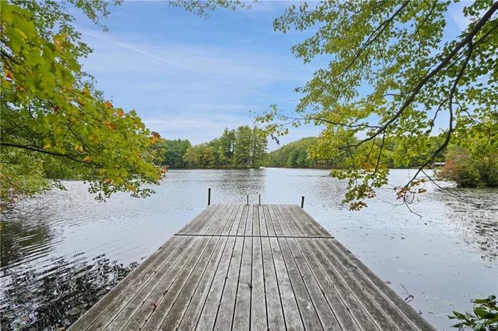 Pristine cottage overlooking Blue Heron Lake situated on a large Pound Ridge property. Peaceful and private.