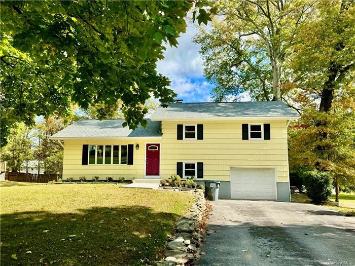 Welcome to this newly renovated 3-bedroom, 1.5-bath split-level home, situated in a quiet neighborhood in the town of Goshen! This charming residence has been tastefully redone, featuring a new kitchen, updated bathrooms, and beautiful hardwood flooring throughout. The main floor serves as the heart of the home, with a spacious living room, a formal dining room with access to the deck and backyard, and a kitchen with new cabinetry, granite countertops, and stainless steel appliances. On the second level, you&rsquo;ll find three generously sized bedrooms and a full bathroom. The lower level includes a half-bath, laundry room, and a study/office that leads to the garage. The finished basement adds extra living space. The large deck, oversized patio, and expansive backyard are perfect for entertaining guests or enjoying peaceful moments outdoors. This home combines comfort and functionality, making it an ideal place for anyone looking to settle in the vibrant community of Goshen.