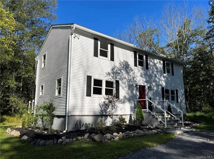 New Construction. This 3-bedroom, 2.5-bath colonial is situated on a 2-acre level/partially wooded lot. The first floor offers an oversized living room, dining room, a kitchen with granite countertops and stainless appliances, and sliders leading to a backyard deck. Also on the first floor, you&rsquo;ll find a den/study, a laundry room, and a good-sized 1/2 bath. The second floor features a large loft area and 3 bedrooms, including the master suite with an en-suite bath. Central A/C and hardwood floors throughout. A detached 2-car garage is also included.