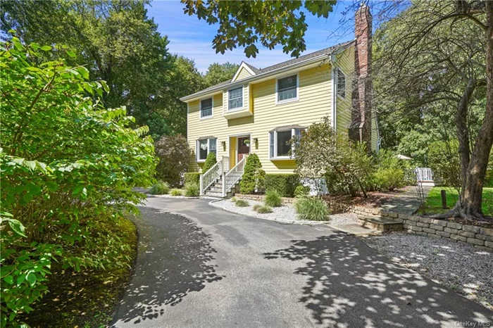 Custom Saltbox Colonial set on a beautiful level property in the Katonah School District. Circular flow of living in a classic layout. The living room features a gas fireplace, custom built-ins and a large bay window. The large eat-in-kitchen has custom cabinetry, a breakfast nook, ss appliances and slider to the backyard. The second level features the en suite primary and two add&rsquo;l bedrooms and full bathroom. Hardwood floors throughout. The fenced in backyard is a private oasis w/ a multi-tiered expansive deck, pool, and fire pit area. A beautiful home inside and out. Taxes DO NOT include STAR rebate of $1613.